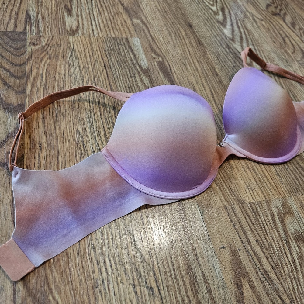 Victoria's Secret Lightly Lined 32DD Lavender Orange Ombre Body Collection VS